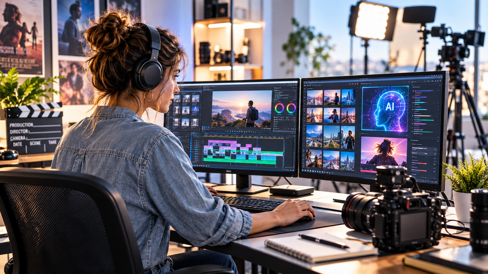 Curso de creación de video con IA y edición para redes, cine y TV